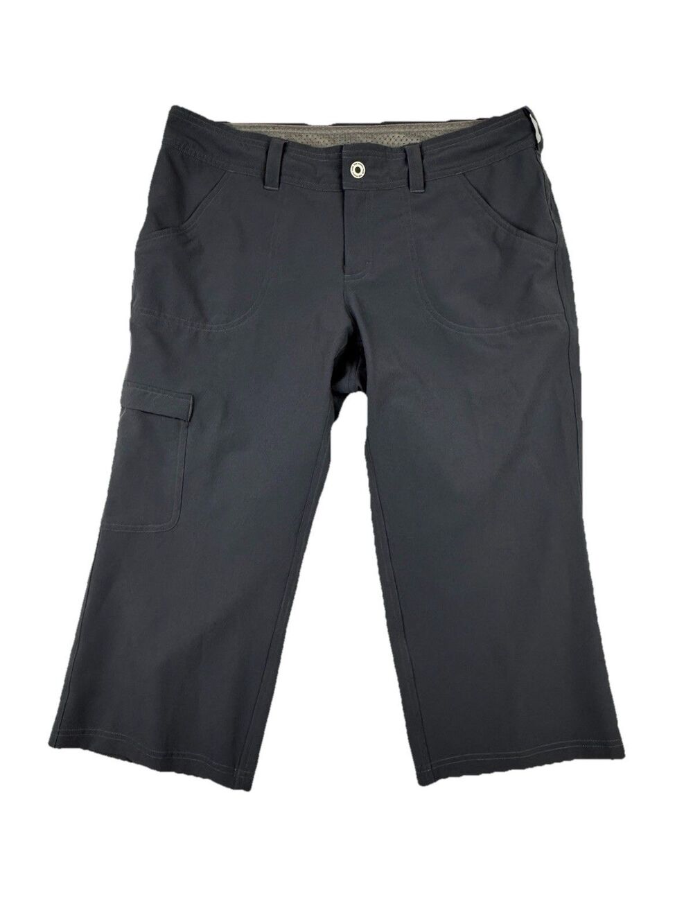The North Face Gray Capri Cargo Pants Womens 10 Hiking‎ Outdoor